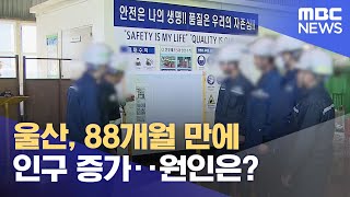 울산 인구 88개월 만에 증가..외국인 유입 덕분 (2023.10.23/뉴스데스크/울산MBC)