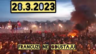 MOĆNO‼️ Hiljade Francuza peva Marseljezu na protestu protiv Makrona #france #paris #macron