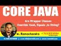 Are Wrapper Classes Override Hash, Equals ,to String? | Core Java Tutorial | by Mr.Ramachandra