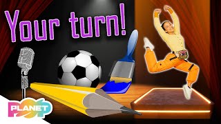 Skills And Hobbies Vocabulary Song | Listen And Repeat | ESL Kids Vocabulary Rap | Planet Pop