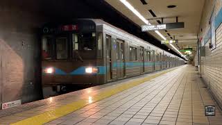 【貴重】早朝の回送  鶴舞線の珍列車3159H 浄心駅発上小田井行き 回送列車