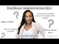 Healthcare Administration Q&A