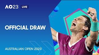 LIVE | Official Draw | Australian Open 2023