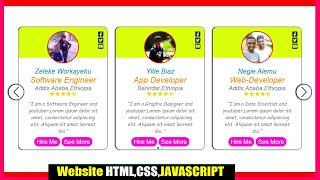 How to make Card Slider in HTML CSS & JavaScript- Make A Website Using HTML CSS And JavaScript