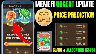 Memefi Urgent Update: Airdrop Claim \u0026 Allocation Issues, \