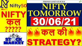 NIFTY PREDICTION & NIFTY ANALYSIS FOR 30 JUNE I NIFTY PREDICTION TOMORROW I BANK NIFTY TOMORROW