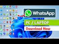 How To Use Whatsapp In Pc or Laptop  Install Dekstop Whatsapp In Pc Without Emulator | Whatsapp