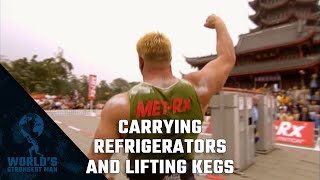 2005 World’s Strongest Man | Refrigerator Carry and Squat Lift