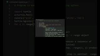 Draw colored square using python #shorts #python