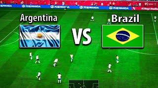 Argentina VS Brazil FIFA 23 Gameplay.Watch along. PC football game.