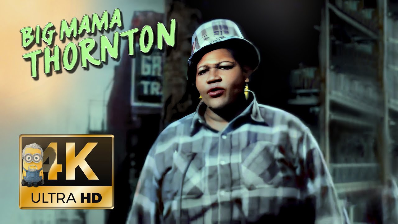 Big Mama Thornton AI 4K Colorized Difficult Recovery - 🐕Hound Dog🐕 ...