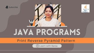 How to write reverse pyramid in java | Java Programs | Easy Coding