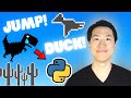 Teaching AI to beat the Dinosaur Game | Python | Computer Vision | Canny Edge Detection