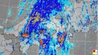 2011年台風12号【タラス】による雨雲レーダー