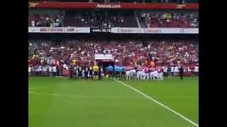 Emirates cup - arsenal vs ac milan entrance