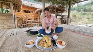 Harvest taro to sell and buy food to cook in your new home | Lý Tiểu An