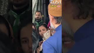 Asaduddin Owaisi Meet AIMIM Delhi Okhla Candidate Shifa ur Rahman's Mother At His Residence