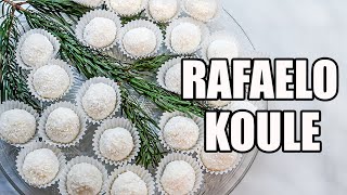 RAFAELO KULIČKY, KOKOSOVÉ KULIČKY, NEPEČENÉ VÁNOČNÍ CUKROVÍ, RECEPTY KROK ZA KROKEM