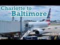 Full Flight: American Airlines B737-800 Charlotte to Baltimore (CLT-BWI)