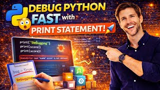 #41 Debug Python FAST with Print Statement! 🚀 (Beginner Trick) #Python