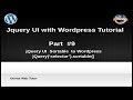How to use jQuery UI with wordpress for beginners from scratch -  jQuery Sortable with Wordpress