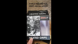 KYMCO MXU 550i HOT GRIPS INSTALLATION