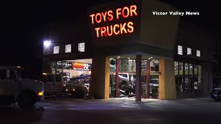 Man crashes truck into Toys For Trucks business in Hesperia