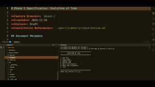 Build a Python CLI Todo App with Spec-Driven Development!