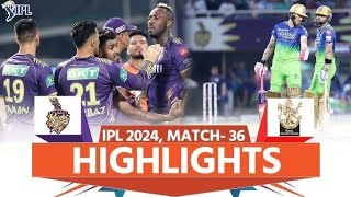 RCB VS KKR Match | Full Highlights | TATA IPL 2024 | Thriller \u0026 Highvoltage🔥@Abhitech18-d4m