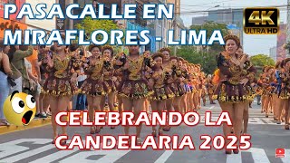 MIRAFLORES CELEBRA LA CANDELARIA CON MUSICA Y DANZAS DESDE LA AV LARCO EN LIMA #candelaria2025