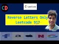 Reverse Only Letters | Leetcode 917 | Live coding session 🔥🔥🔥