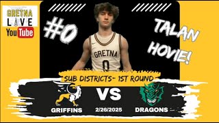 Gretna East vs. Gretna High Basketball Subdistricts- 1st Round