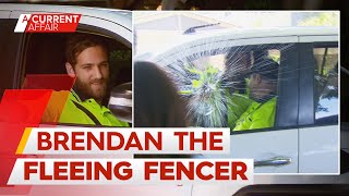 Fleeing fencer gives A Current Affair a spray | A Current Affair