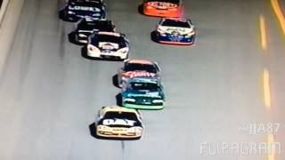 Dale Earnhardt Flipping Off Kurt Busch - Daytona 2001 !!!