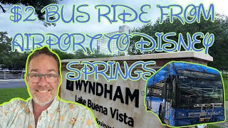 Saving money at a Disney Springs Hotel Plus $2 Airport bus ride! Wyndham Garden Lake Buena Vista