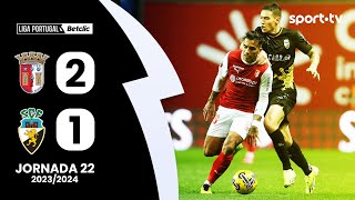 Resumo: Braga 2-1 Farense - Liga Portugal Betclic | sport tv