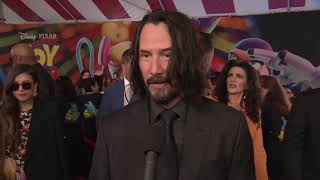 Toy Story 4 Los Angeles World Premiere - Itw Keanu Reeves (official video)