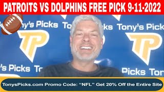 New England Patriots vs Miami Dolphins 9/11/2022 FREE NFL Picks and Predictions on NFL Betting Tips