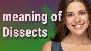 Dissects | meaning of Dissects