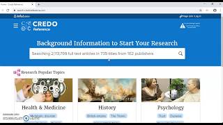 Credo Reference Video