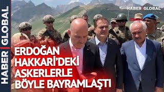 Cumhurbaşkanı Erdoğan, Hakkari'deki Askerlerle Böyle Bayramlaştı!