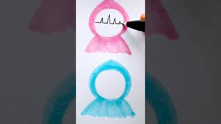 Easy Hand Drawing you should try 😍 | #shortsvideo of drawing🔥| #shorts #art #draw #satisfying