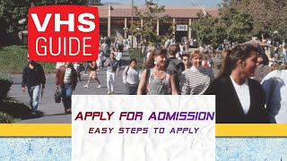 VHS Guide: Apply for Admission | De Anza College