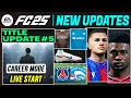 EA FC 25 NEWS | NEW CONFIRMED Title Update #5, Real Faces & Career Mode Additions ✅