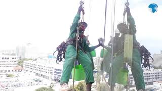 The courage it takes to be a daring tower windows cleaner