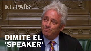 DIMITE el 'SPEAKER' de Reino Unido: Los MEJORES MOMENTOS de John Bercow