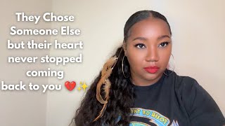 THEY CHOSE SOMEONE ELSE BUT THEIR HEART NEVER STOPPED COMING BACK TO YOU 💔✨