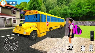 Virtual High School Simulator - School Bus Driving - Android Gameplay