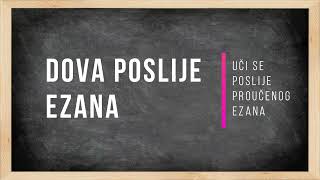 Dova poslije ezana