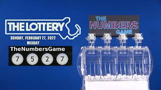 Midday Numbers Game Drawing: Sunday, February 27, 2022